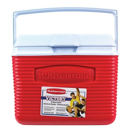 Rubbermaid COOLER VICTORY 10 QT RED 2A1104MODRD